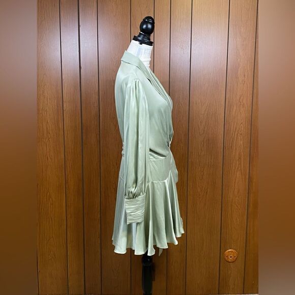 Zimmermann Silk Wrap V-Neck Minidress size 3/US size 10 - Picture 8 of 12